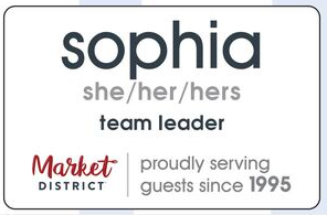 Market District Leader Personalized Name Badge